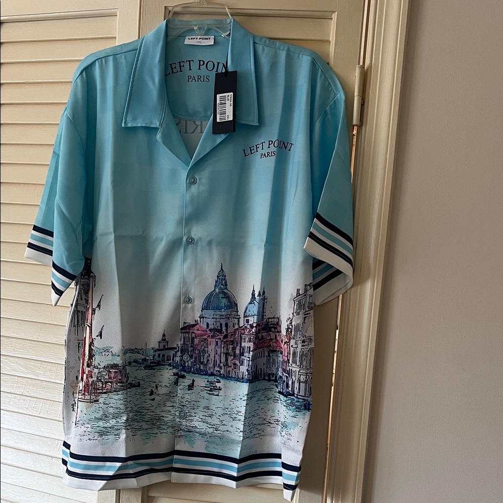 Left Point Paris Button Down, Size 2XL NWT